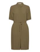 Srpansy Dress Kort Kjole Khaki Green Soft Rebels