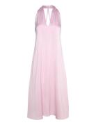 Sacille Dress 12959 Knelang Kjole Pink Samsøe Samsøe