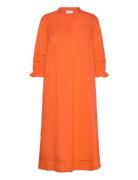 Drewsz Dress Knelang Kjole Orange Saint Tropez