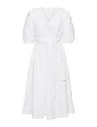Dresses Light Woven Knelang Kjole White Esprit Casual