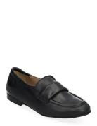 Biaamalie Padded Loafer Smooth Leather Mokasiner Lave Sko Black Bianco