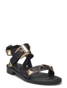 Nalasw Sandal Flate Sandaler Black Sofie Schnoor