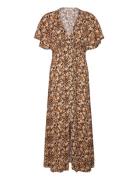 Sea Of Dreams Maxi Dress Ss Maxikjole Festkjole Brown Rip Curl