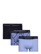 Paisley Print Trunk 3-Pack Boksershorts Blue GANT
