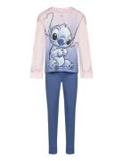 Pyjama Pyjamas Sett Pink Lilo & Stitch