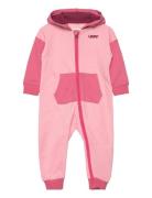 Levi's® Colorblocked Hooded Coverall Jumpsuit Pink Levi's