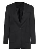 2Nd Mira - Daily Satin Touch Blazers Single Breasted Blazers Black 2ND...