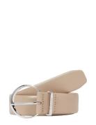 Must Rnd Buckle Belt 3.0 Belte Cream Calvin Klein