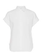 Linen Dolman-Sleeve Shirt Tops Shirts Short-sleeved White Lauren Ralph...