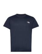 M Reaxion Amp Crew - Eu Sport T-shirts Short-sleeved Navy The North Fa...