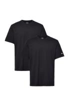 2Pack Crew-Neck Sport T-shirts Short-sleeved Black Champion