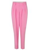 Rubycras Pants Bottoms Trousers Straight Leg Pink Cras