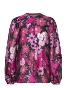 Josefin Blouse Tops Blouses Long-sleeved Pink Fabienne Chapot