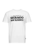 Dks Outwashed Tee Tops T-shirts Short-sleeved White Sebago