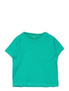 Rib Jersey T-Shirt W. Pocket Tops T-shirts Short-sleeved Green Copenha...