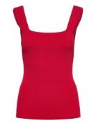 Karo Ann Top Tops T-shirts & Tops Sleeveless Red IVY OAK