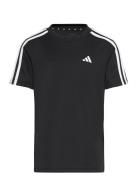 U Tr-Es 3S T Sport T-shirts Short-sleeved Black Adidas Sportswear