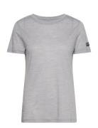 W The Essential Tee Sport T-shirts & Tops Short-sleeved Grey Super.nat...