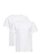 Nkmt-Shirt Slim 2P Noos Tops T-shirts Short-sleeved White Name It