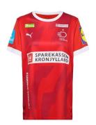 Dansk Håndbold Home Jersey W Sport T-shirts & Tops Short-sleeved Red P...
