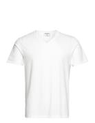 Stretch V-Neck Tee Designers T-shirts Short-sleeved White Filippa K