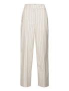 Spigato Trousers Bottoms Trousers Suitpants White Second Female