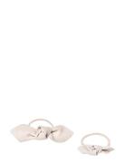 Leather Bow Hair Tie Big And Small 2-Pack Accessories Hair Accessories...