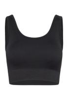 Soft Rib Seamless Crop Top Sport Bras & Tops Sports Bras - All Black M...