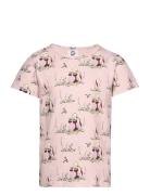 Dragonfly T-Shirt Tops T-shirts Short-sleeved Pink Martinex