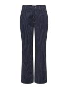 Onlnehva Hw Straight Pants Pnt Bottoms Trousers Straight Leg Navy ONLY