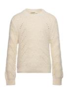 Tndiva Knit Pullover Tops Knitwear Pullovers Cream The New