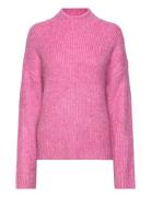 Enlemur Ls T-N Knit 7061 Tops Knitwear Jumpers Pink Envii
