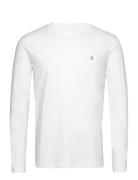 T-Shirts Long Sleeve Tops T-shirts Long-sleeved White Marc O'Polo