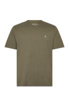 T-Shirts Short Sleeve Tops T-shirts Short-sleeved Khaki Green Marc O'P...