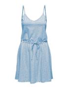 Onlmay Life Singlet V-Neck Dress Jrs Dresses Slip Dresses Blue ONLY