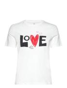 Onlloovi Life Reg S/S Valtine Topbox Jrs Tops T-shirts & Tops Short-sl...