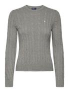 32/2X5 Cotton-Lsl-Plo Tops Knitwear Jumpers Grey Polo Ralph Lauren