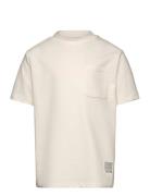 Regular Pocket T-Shirt Tops T-shirts Short-sleeved Cream Tom Tailor