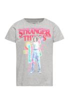 Nkfdunna Strangerthings Ss Top Box Bfu Tops T-shirts Short-sleeved Gre...