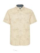 Shirt Tops Shirts Short-sleeved Cream Blend