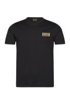 T-Shirt Tops T-shirts Short-sleeved Black EA7