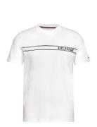 Ss Tee Tops T-shirts Short-sleeved White Tommy Hilfiger
