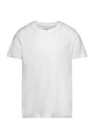 T Shirt Basic Solid Tops T-shirts Short-sleeved White Lindex