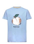 Tnfeach S_S Tee Tops T-shirts Short-sleeved Blue The New