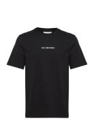 Graphic Font Regular Tee S/S Designers T-shirts Short-sleeved Black HA...