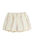 Stripe Y-D Woven Shorts Bottoms Shorts Cream Mini Rodini