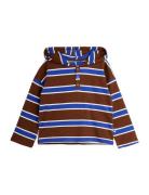 Stripe Lw Hoodie Tops Sweat-shirts & Hoodies Hoodies Brown Mini Rodini
