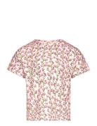 T-Shirt Ss Jersey Tops T-shirts Short-sleeved Multi/patterned Creamie