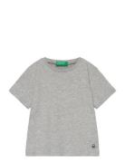 T-Shirt Tops T-shirts Short-sleeved Grey United Colors Of Benetton