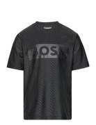 Short Sleeves Tee-Shirt Tops T-shirts Short-sleeved Black BOSS